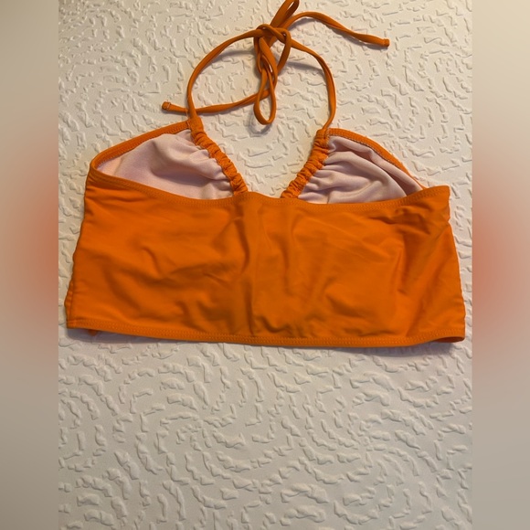 Lace Up Cutout Orange cream bikini set- size Medium - Picture 2 of 3